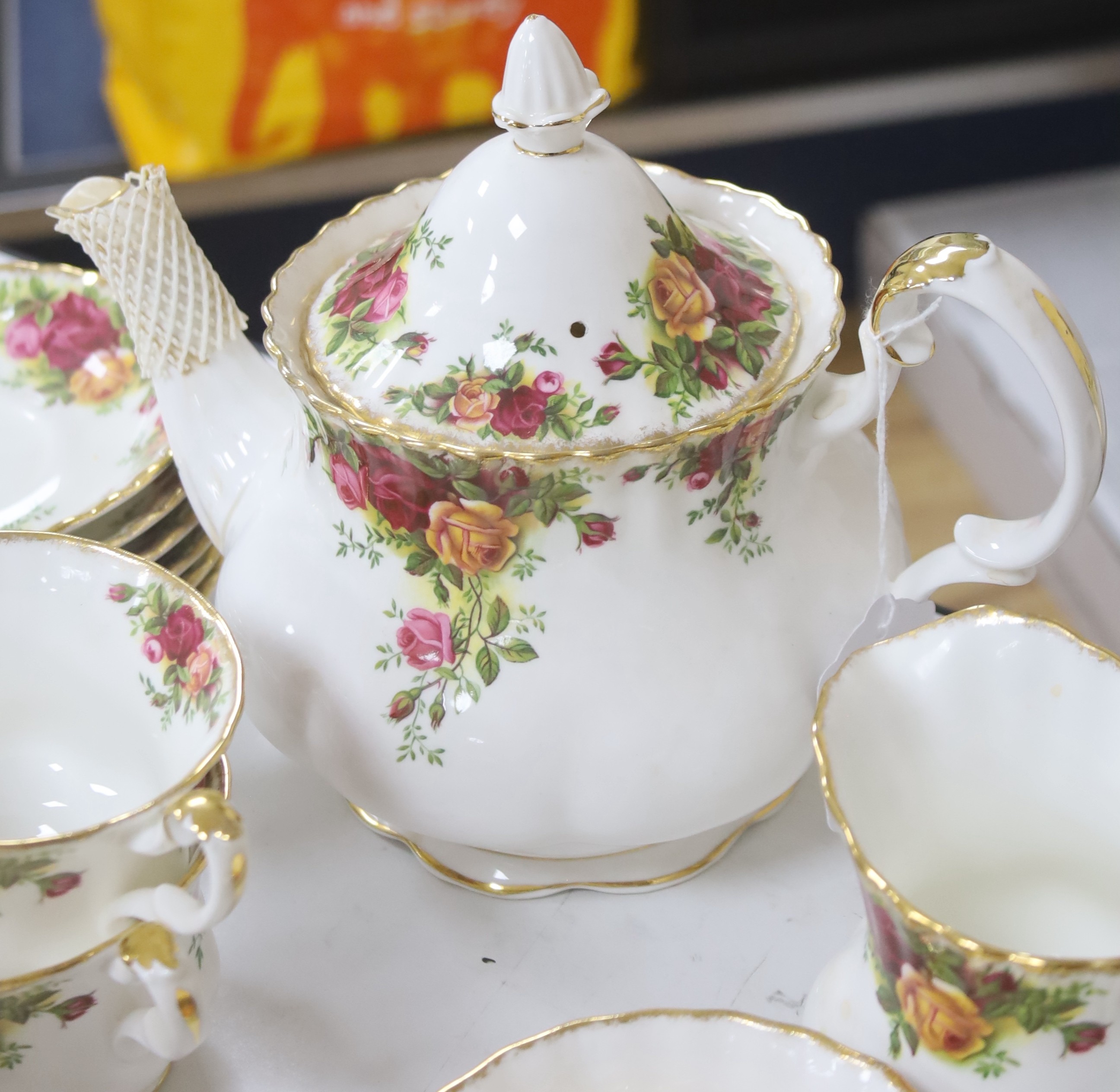 A Royal Albert 'Old Country Roses' part tea service